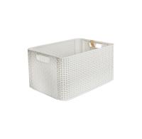 Корзина RATTAN STYLE BOX L кремовая