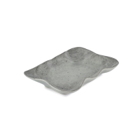 Блюдо овальное STONE серый 26см