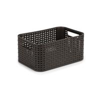 Корзина RATTAN STYLE BOX S тёмно-коричневая