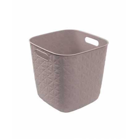 Корзина квадратная SOFTEX Q серая 15л
