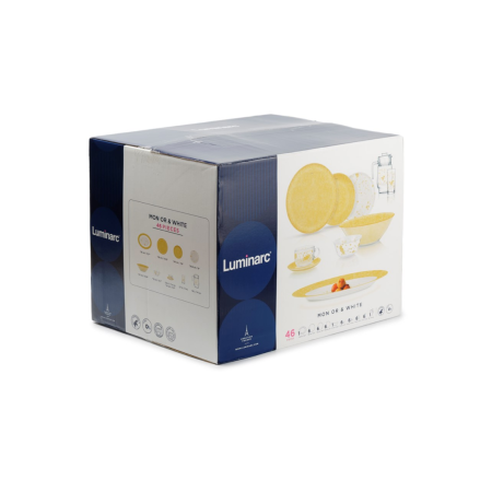 Набор столовый SIMPLY MON'D'OR GOLD & WHITE 46пр