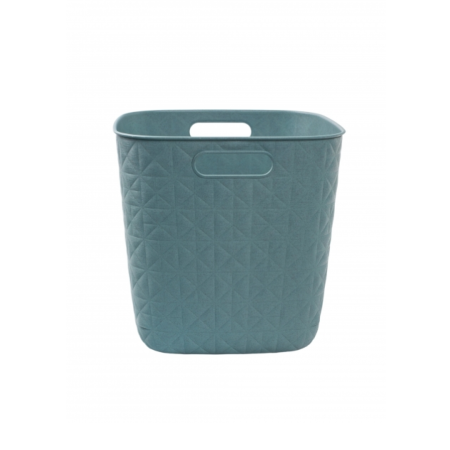 Корзина квадратная SOFTEX Q голубая 15л