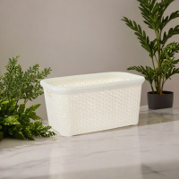 Корзина RATTAN слоновая кость 26х19.5х9см