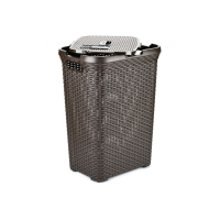 Корзина для белья RATTAN STYLE 60л темно-коричневая