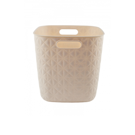 Корзина квадратная SOFTEX Q кремовая 15л
