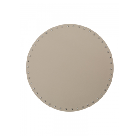Сервировочная салфетка BEIGE с заклепками, серо-бежевая