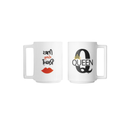 Кружка QUEEN&MRS RIGHT 380мл