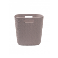 Корзина квадратная SOFTEX Q серая 15л