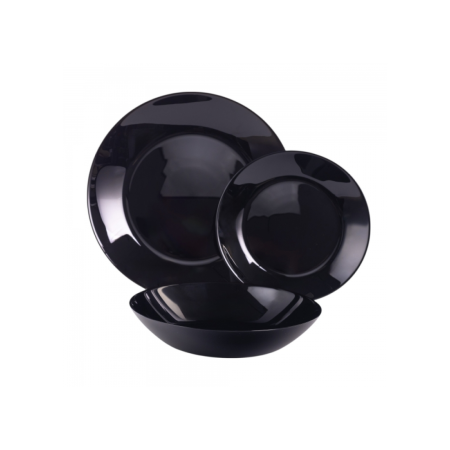 Набор столовый ZELIE BLACK 18 предметов 6 персон