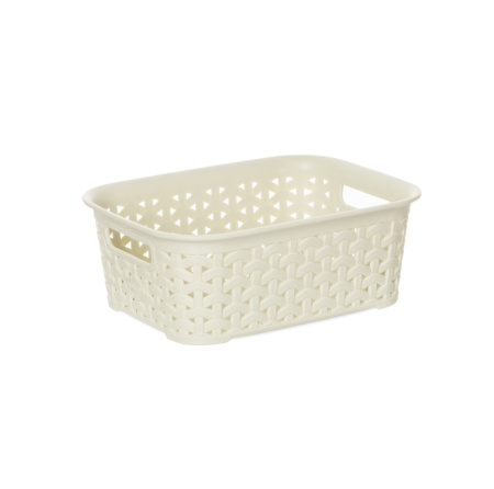Корзина RATTAN слоновая кость 14х19х7см