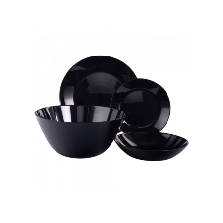 Набор столовый ZELIE BLACK 19 предметов 6 персон