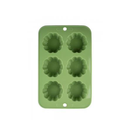 Форма для кексов силиконовая OLIVE 6 ячеек