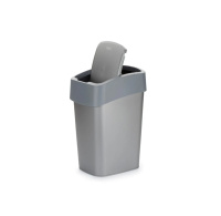 Контейнер для мусора FLIP BIN 9л серебристый/графит