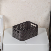 Корзина универсальная RATTAN STYLE BOX M темно-коричневая