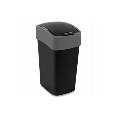 Контейнер для мусора FLIP BIN черный/серый 25л